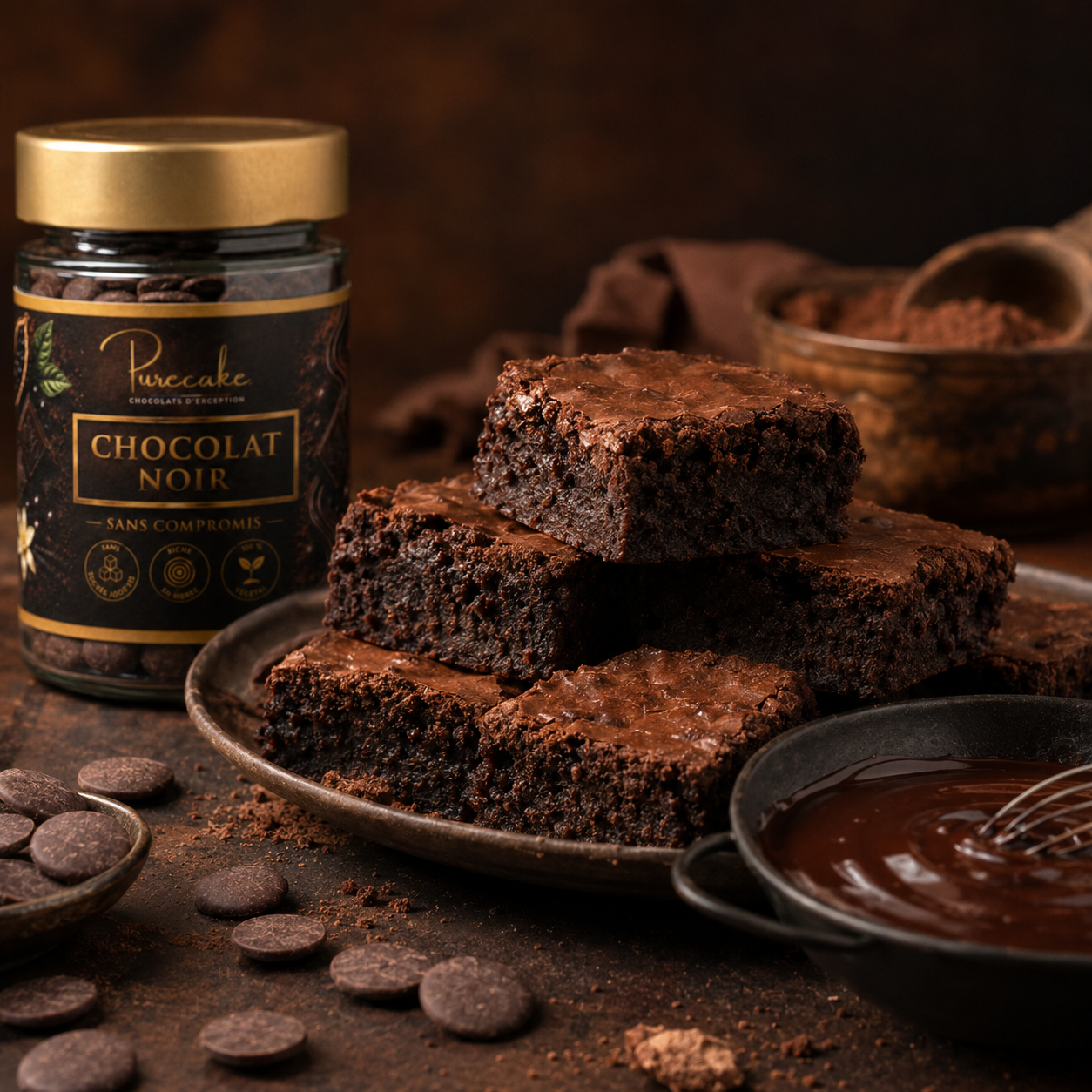 CHOCOLAT NOIR INTENSE – SANS SUCRE AJOUTÉ