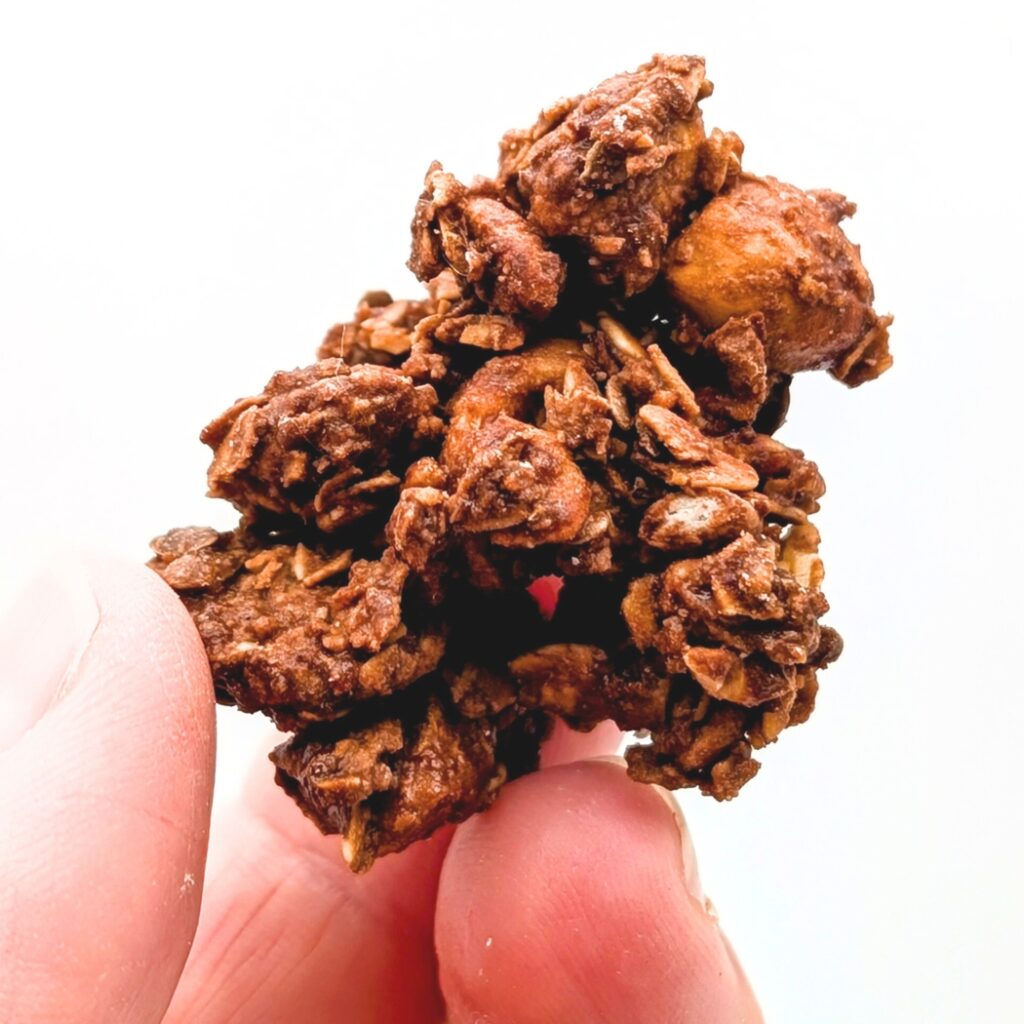 Morceau Granola Trio Chocolat vegan sansgluten purecake